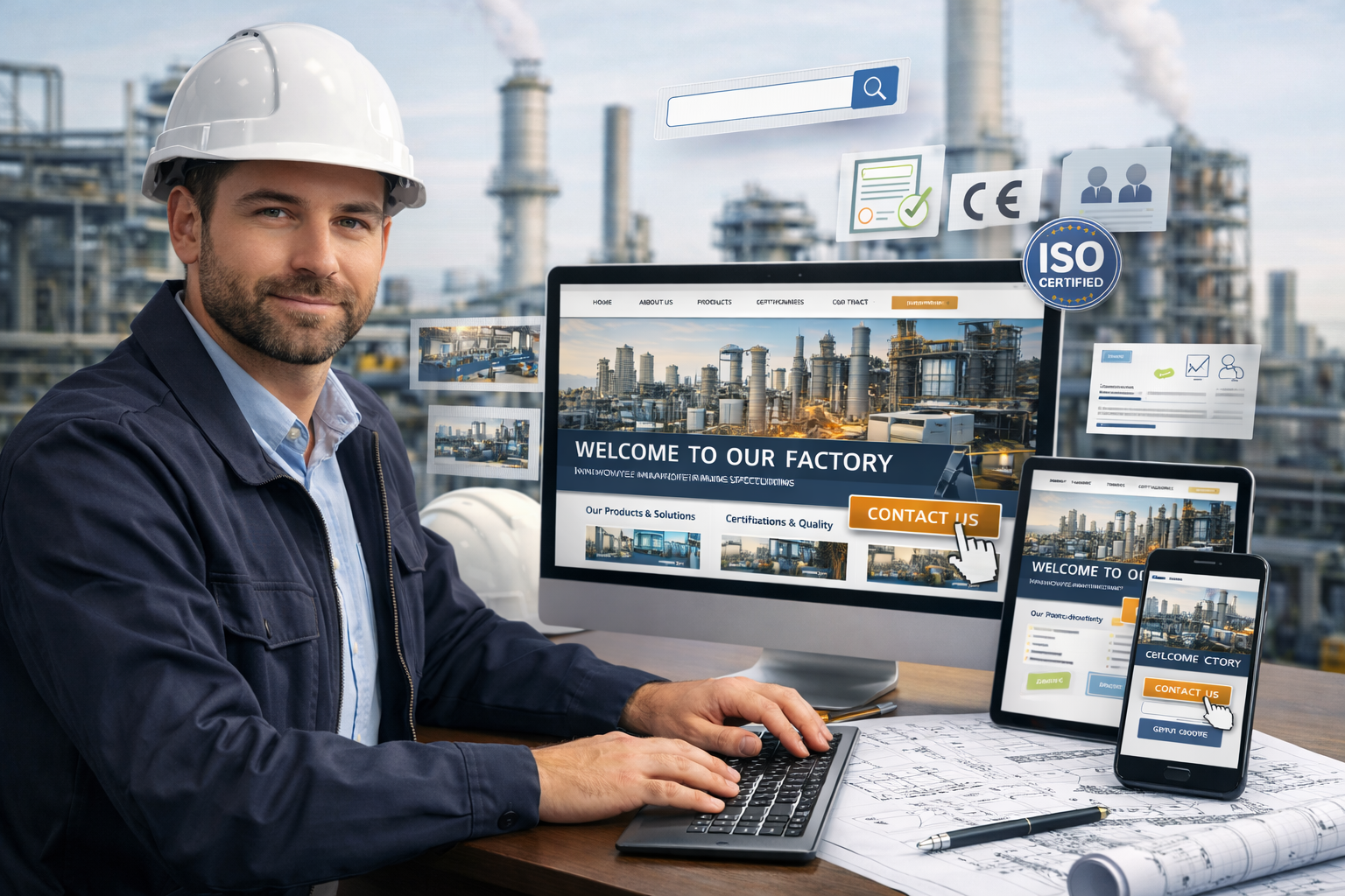 طراحی سایت کارخانه